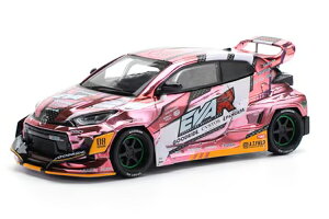 �|�b�v���[�X 1/64 EVA RT 8���@ �O�b�h���C�h GR �����X �N���[�� �s���NPop Race 1:64 EVA RT Production Model Type-08 Goodride GR Yaris Chrome Pink