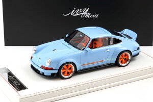 Ivy Model Merit 1/18 �|���V�F 911 �V���K�[ DLS �K���t �u���[ �I�����WIvy Model Merit 1:18 Porsche 911 Singer DLS Gulf blue orange