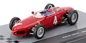 EDICOLA 1/43 �t�F���[�� �t�H�[�~����1 156 �V���[�N�m�[�Y #4 �V�[�Y�� 1961 ���H���t�K���O �t�H�� �g���b�v�X �V���[�P�[�X�t��EDICOLA 1:43 FERRARI F1 156 SHARKNOSE N 4 SEASON 1961 WOLFGANG VON TRIPS CON VETRINA WIT