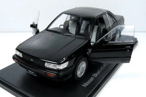 �A�V�F�b�g �W���p���R���N�V���� 1/24 ���Y �u���[�o�[�h HT SSS �A�e�[�T ���~�e�b�h 1987 �u���b�N �J��Hachette Japan Collection 1:24 NISSAN Bluebird HT SSS ATTESA LTD 1987 black