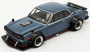 �|�b�v���[�X 1/64 ���Y GT-R V8 �h���t�g �n�R�X�J �O���[ �����I�[�g�T���� 2025Pop Race 1:64 Nissan GT-R V8 Drigt Hakosuka Gray Tokyo Auto Salon 2025