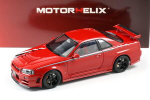���[�^�[�w���b�N�X 1/18 ���Y �X�J�C���C�� GT-R R34 �j�X�� CRS �N�[�y 2002 ���b�h 499����� �J��MOTORHELIX 1:18 Nissan Skyline GT-R R34 NISMO CRS COUPE 2002 RED LIMITED 499 pcs