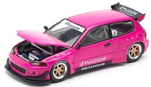 �|�b�v���[�X 1/64 �z���_ �p���f�� �V�r�b�N EG6 �s���N �G�j�O�}�����Pop Race 1:64 Honda Pandem Civic EG6 Pink Enigma Exclusive Edition