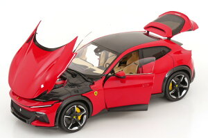 POLISTIL 1/18 �t�F���[�� �v���T���O�G 2022 ���b�h �V���[�P�[�X�t�� 3500����� �J��Polistil 1:18 Ferrari Purosangue 2022 red with ShowCase Limited Edition 3500 pcs