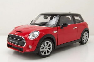 �E�F���[ 1/18 �~�j �N�[�p�[ �n�b�` 2�h�A 2015 ���b�h �u���b�N �J��Welly 1:18 Mini Cooper Hatch 2-Door 2015 Red Black