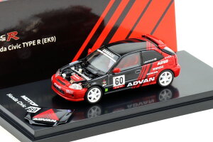 ���[�^�[�w���b�N�X 1/64 �z���_ �V�r�b�N �^�C�vR EK9 �A�h�o�� ���o���[ ���b�h �u���b�NMOTORHELIX 1:64 Honda Civic Type R EK9 Advan Livery red black