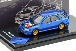 ���[�^�[�w���b�N�X 1/64 �X�o�� �C���v���b�T WRX STi ���S�� �o�[�W���� 6 ���[���h�����[�u���[ �}�C�JMOTORHELIX 1:64 Subaru Impreza WRX STi Wagon Version VI World Rally Blue Mica