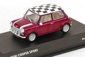 �\���h 1/43 �~�j �N�[�p�[ �X�|�[�c 1997 �p�[�v�����^���b�N �z���C�g �u���b�NSolido 1:43 Mini Cooper Sport 1997 purple metallic white black