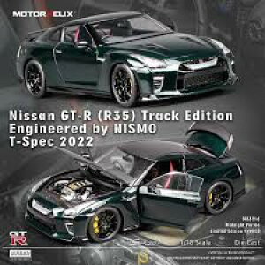 ���[�^�[�w���b�N�X 1/18 ���Y GT-R R35 �g���b�N �G�f�B�V���� Engineered By �j�X�� T-Spec 2022 �~�b�h�i�C�g�p�[�v�� �J��Motorhelix 1:18 Nissan GT R GT-R R35 Track Edition Engineered By NISMO T-Spec 2022 Midnight Purple