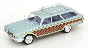 MCG 1/18 �t�H�[�h �J���g���[ �X�N���C�A �E�b�h���b�N 1960 �^�[�R�C�Y���^���b�NMCG 1:18 Ford Country Squire with wood look 1960 turquoise metallic