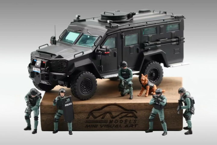 楽天市場】Mini Visual Art 1/64 レンコ ベアキャット 装甲軍用車両 