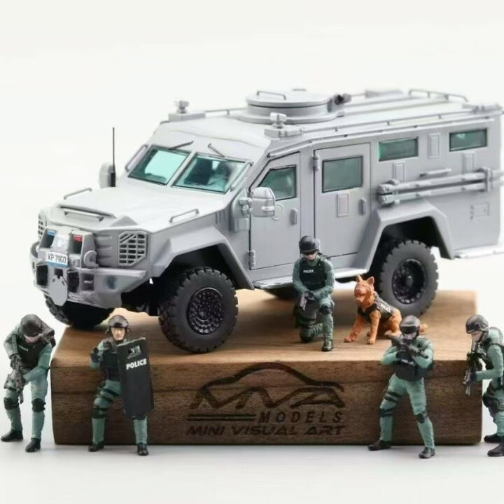 楽天市場】Mini Visual Art 1/64 レンコ ベアキャット 装甲軍用車両 