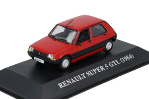 ���[�J�[���s�� 1/43 ���m�[ 5 �X�[�p�[�T���N GTL 5�h�A 1984 ���b�h���[�J�[���s�� 1:43 Renault 5 Supercinq GTL 5 portes 1984 red