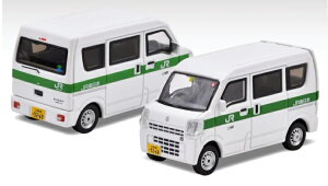 �G���J�[ 1/64 �X�Y�L �G�u���C ���s�^ JR�����{���ˎx�Гy�Y�n����� �y�Y�w �Ɩ��p������EraCar 1:64 Suzuki Every Current Model JR East Mito Tsuchiura Tsuchiura Station Service Vehicle