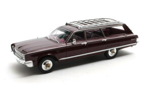 �}�g���b�N�X 1/43 �N���C�X���[ �^�E��&�J���g���[ Year 1966 �_�[�N���b�h���^���b�NMatrix 1:43 Chrysler Town Country Year 1966 Dark Red Metallic