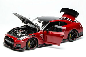 ���[�^�[�w���b�N�X 1/18 ���Y GT-R NISMO R35 �X�y�V�����G�f�B�V���� 2022 �o�C�u�����g���b�hMOTORHELIX 1:18 Nissan GT-R NISMO R35 Special Edition 2022 Vibrant Red