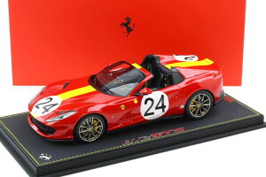 BBR 1/18 �t�F���[�� 812 GTS 2019 F330 P4 �C���X�p�C�A�[�h ���b�h �C�G���[ #24 68�����BBR 1:18 Ferrari 812 GTS 2019 Inspired by F330 P4 red yellow N24 Limited 68 pcs