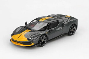 BBR���f�� 1/64 �t�F���[�� 296 GTB �A�Z�b�g �t�B�I���m �O���W�I �X�N�[�� �O���[ �C�G���[BBR Models 1:64 Ferrari 296 GTB Assetto Fiorano Grigio Scuro Grey Yellow