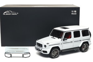 I[XgA 1/18 ZfX AMG G63 GNX GfBV55 2022 IpCgzCg JAlmost Real 1:18 Mercedes AMG G63 G-Class Edition 55 2022 Opalite White
