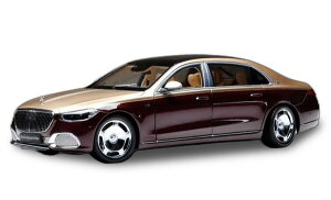 I[XgA 1/18 ZfX xc SNX S600 V12 r^[{ }Cobn 2021 S[h/bh JAlmost Real 1:18 MERCEDES BENZ S-CLASS S600 V12 BITURBO MAYBACH 2021 GOLD/RED