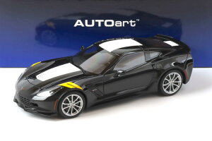I[gA[g 1/18 V{[ Rxbg C7 OX|[c ubN/zCgXgCv/CG[ nbV}[N JAUTOart 1:18 Chevrolet Corvette C7 GranSport Black/White Stripe/yellow hashmark