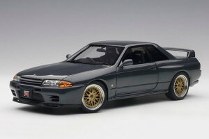 I[gA[g 1/18 Y XJCC GT-R R32 VXybN II `[ho[W KO[^bN JAUTOart 1:18 Nissan Skyline GT-R(R32) V-SPEC II Tuned Version Gun Gray Metallic
