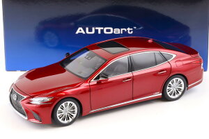 I[gA[g 1/18 NTX LS500h W 2018  bh^bN/ubNCeA JAUTOart 1:18 Lexus LS500h Limousine 2018 Morello red metallic/black interior