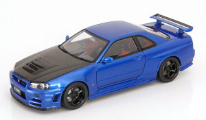 I[gA[g 1/18 Y XJCC GT-R R34 Z-Tune u[^bN J[{ JAUTOart 1:18 Nissan Skyline GT-R R34 Z-Tune bluemetallic carbon