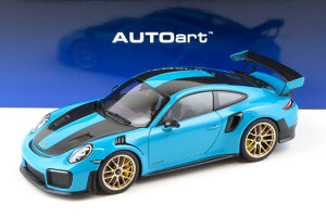 I[gA[g 1/18 |VF 911 (991.2) GT2 RS 2017 CUbnpbP[W }CA~u[ JAUTOart 1:18 Porsche 911 (991.2) GT2 RS 2017 Weissach Package Miami blue