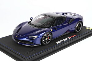 BBR 1/18 tF[ SF90 XpC_[ N[Yh [t GNgbN u[ ^ BBR 1:18 Ferrari SF90 Spider CLOSED ROOF Blu Elettrico Metall
