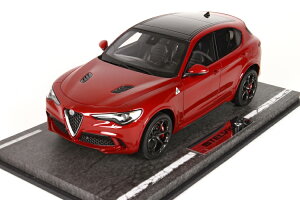 BBR 1/18 アルファロメオ ステルヴィオ Q4 クアドリフォリオ V6 510hp ロサンゼルス 2016 メタリックレッド ショーケース付き 500台限定BBR 1:18 ALFA ROMEO STELVIO Q4 QUADRIFOGLIO V6 BITURBO 510hp LOS ANGELES 2016 RED M