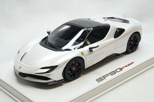 BBR 1/18 tF[ SF90 XpC_[ N[Y [t zCg J[{t@Co[[t zCgfbNX U[x[X 20BBR 1:18 Ferrari SF90 spider closed roof Fuji white gloss carbon fiber roof on 