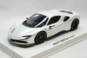 BBR 1/18 tF[ SF90 XpC_[ N[Y [t zCgOX zCgfbNX U[x[X fBXvCJo[t 15BBR 1:18 Ferrari SF90 Spider closed roof fuji white gloss on white deluxe