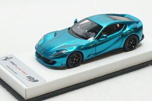 BBR 1/43 tF[ 812 X[p[t@Xg N[u[ zCgU[x[X 15BBR 1:43 Ferrari 812 superfast in color chrome blue set on white leather base limited 15 pieces