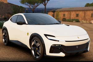 BBR 1/18 tF[ vTOG zCg ZrmBBR 1:18 Ferrari Purosangue White Cervino Metallizzato