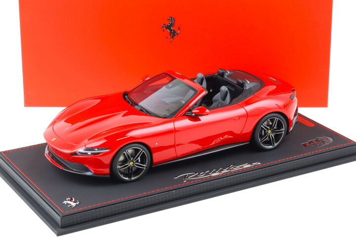 楽天市場】BBR 1/18 フェラーリ ローマ スパイダー ロッソコルサ 322 