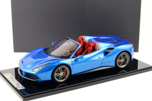 BBR 1/12 tF[ 488XpC_[ IAA tNtg2015 u[RT^bN 5BBR 1:12 Ferrari 488 Spider IAA Frankfurt 2015 Blue Corsa metallic Limited 5 pcs.