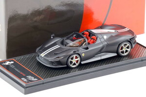 BBR 1/43 tF[ fCgi SP3 CRiV[Y }bgubN/Vo[XgCv 48BBR 1:43 Ferrari SP3 Daytona Series Icona matt black/silver stripes Limited 48 pcs
