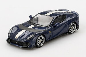 BBR���f�� 1/64 �t�F���[�� 812 �R���y�e�B�c�B�I�[�l 2017 �u���[ �c�[���h�t�����X �u���b�N����BBR Models 1:64 Ferrari 812 Competizione 2017 Blu Tour de France with black interior