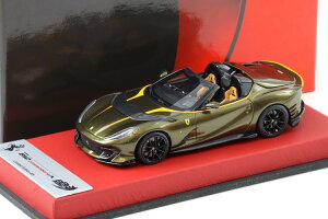 BBR���f�� 1/43 �t�F���[�� 812 �R���y�e�B�c�B�I�[�lA ���F���f���H���e�b�� ���U�[�x�[�X�t�� 5�����BBR MODELS 1:43 Ferrari 812 Competizione A Verde Volterra with leather base Limited 5 pcs