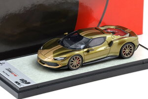 BBR 1/43 �t�F���[�� 296 �A�Z�b�g�t�B�I���m ���F���f���H���e�b�� �O���X�x�[�W���X�g���C�v 20�����BBR 1:43 Ferrari 296 Assetto Fiorano Verde Volterra/ gloss beige stripe Limited 20 pcs
