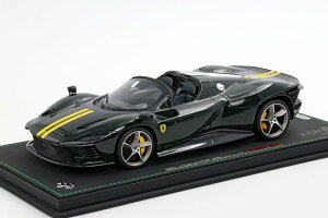 BBR���f�� 1/18 �t�F���[�� �f�C�g�i SP3 �I�[�v�����[�t �A�C�R�i 2022 �V���[�P�[�X�t�� ���F���f �u���e�B�b�V�� �O���[�� �C�G���[ 24�����BBR-MODELS 1:18 FERRARI DAYTONA SP3 OPEN ROOF ICONA 2022 WITH SHOWCA