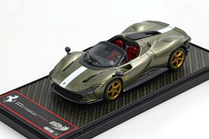 BBR 1/43 �t�F���[�� �f�C�g�i SP3 �V���[�Y �C�R�i �I�[�v�����[�t 2022 ���F���f �}���]�[�j �_�[�N�O���[�� �z���C�g 24�����BBR 1:43 FERRARI DAYTONA SP3 SERIES ICONA OPEN ROOF 2022 VERDE MANZONI DARK GREEN WHITE L