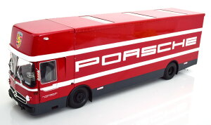 CMR 1:18 ZfX O317 |VF [X gX|[^[ bh/zCgCMR 1:18 Mercedes O317 Porsche race transporter red white slightly paint problems possible Side door does not close perfectly