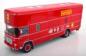 CMR 1/18 OM �t�B�A�b�g 150 �����t�H �X�N�[�f���A �t�F���[�� 70 �N�� ���[�X�J�[ �g�����X�|�[�^�[ ���b�h �J��CMR 1:18 OM Fiat 150 Rolfo Scuderia Ferrari Race Car Transporter of the 70s red