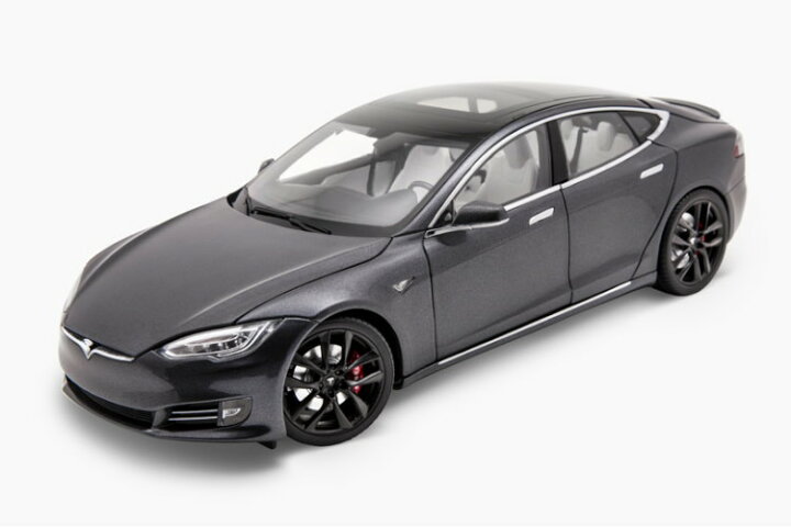 楽天市場】テスラ特注 1/18 テスラ モデルS P85 グレーTesla Model S  
