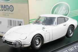 エブロ 1/43 トヨタ 2000GT 1967 ダイキャストモデルカー ホワイトEbbro 1:43 Toyota 2000 GT (1967) Die Cast Model Car White