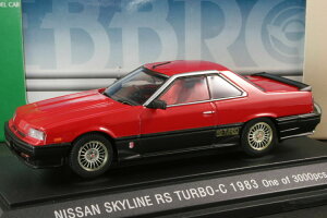Gu 1/43 Y XJCC RS ^[{-C KDR 30 1983 _CLXgf bhEbbro 1:43 NISSAN SKYLINE RS TURBO-C KDR 30 (1983) DIE CAST MODEL RED