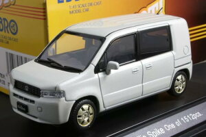 �G�u�� 1/43 �z���_ ���r���I �X�p�C�N 2002 �p�[���z���C�gEBBRO 1:43 Honda SPIKE MOBILIO 2002 PEARL WHITE