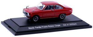 �G�u�� 1/43 �}�c�_ �t�@�~���A ���[�^���[ �N�[�y ���b�hEBBRO 1:43 MAZDA FAMILIA ROTARY COUPE RED